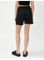 Koton Shorts With Tie Waist Pocket Detailed Relaxed Cut.