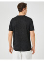 Koton Basic T-shirt with a Crew Neck Short Sleeves, Slim Fit.