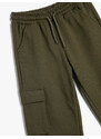 Koton Basic Cargo Sweatpants Flap Pocket Detail Tie Waist