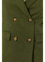 Trendyol Dark Khaki Regular Lined Double Breasted Closure Woven Blazer Jacket
