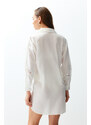 Trendyol Ethnic Patterned Midi Woven Striped Accessory 100% Cotton Beach Dress