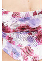 Trendyol Multi Color Floral Pattern Corset Detail Tulle Blouse