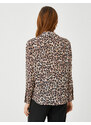 Koton Leopard Pattern Shirt Long Sleeved, Comfortable Cut