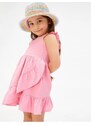 Koton Baby Girl Dress Ruffled Straps U-Neck Layered