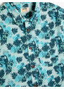 Koton Floral Patterned Short Sleeve Cotton Shirt