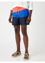 Koton Marine Shorts with Color Block, Lace-Up Waist