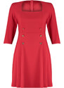 Trendyol Curve Red Woven Dress