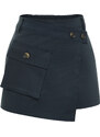 Trendyol Navy Blue Pocket Detailed Woven Short Skirt