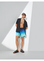 Koton Marine Shorts with Lace-Up Waist, Color Block with Pocket.