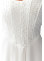 Trendyol Bridal White Body-fitting Woven Lined Pearl Wedding/Wedding Elegant Evening Dress