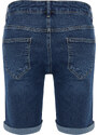 Trendyol Navy Blue Slim Fit Denim Jeans Shorts