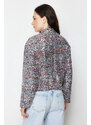 Trendyol Multi Color Oversize Sequined Thin Bomber Coat