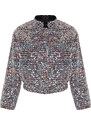 Trendyol Multi Color Oversize Sequined Thin Bomber Coat