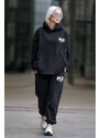Madmext Women's Black Hooded Tracksuit