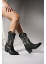 Riccon Rhifthil Women's Boots 00125001 Black Skin.
