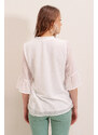 Bigdart 0415 Chiffon Blouse - White