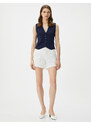 Koton Scalloped Shorts Pocket Standard Waist