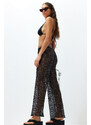 Trendyol Black Knitted Sequined Knitwear Look Trousers