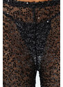 Trendyol Black Knitted Sequined Knitwear Look Trousers