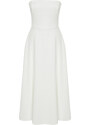 Trendyol Bridal White Waist Opening/Skater Wedding/Wedding Long Evening Evening Dress