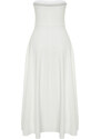 Trendyol Bridal White Waist Opening/Skater Wedding/Wedding Long Evening Evening Dress