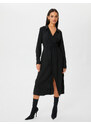 Koton Midi Shirt Dress Wrapped Long Sleeve Slit Embroidered