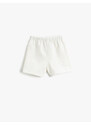 Koton Shorts with Tie Waist Elastic Crab Print