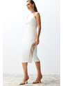 Trendyol Bridal White Shiny Jewelled Wedding/Wedding Elegant Evening Dress