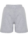 Trendyol Curve Gray Button Detailed Knitted Shorts & Bermuda