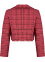 Trendyol Red Premium Regular Woven Plaid Blazer Jacket