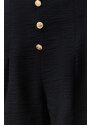 Trendyol Black Pleated Button Detailed Woven Shorts