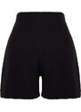 Trendyol Black Pleated Button Detailed Woven Shorts