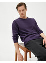 Koton Basic Knitwear Sweater Crew Neck Slim Fit Long Sleeved