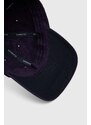Bavlněná baseballová čepice Superdry tmavomodrá barva, s aplikací