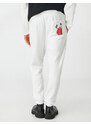 Koton Asian Print Jogger Sweatpants with a drawstring waist and pockets.