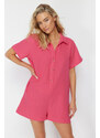 Trendyol Fuchsia Wide Fit Woven Muslin 100% Cotton Jumpsuit