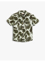 Koton Floral Print Pocket Detailed Cotton Shirt