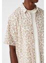 Koton Patterned Short Sleeve Shirt