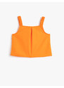 Koton Plain Orange Girls' Blouse 3skg60009aw