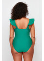 Trendyol Curve Green Balconette Swimsuit with Recovery Effect