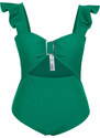 Trendyol Curve Green Balconette Swimsuit with Recovery Effect