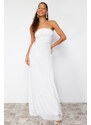 Trendyol Bridal White Sequin Wedding/Wedding Long Evening Evening Dress