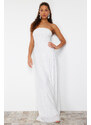 Trendyol Bridal White Sequin Wedding/Wedding Long Evening Evening Dress