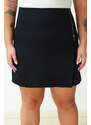 Trendyol Curve Black Zipper Detailed Short Skirt