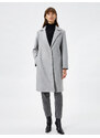 Koton Midi Length Cashmere Coat