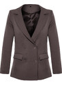 Trendyol Anthracite Regular Lined Double Breasted Closure Woven Blazer Jacket