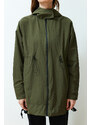 Trendyol Khaki Oversize Wide Cut Raincoat