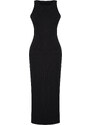 Trendyol Black Bodycone/Fitting Halter Neck Maxi Flexible Knitted Maxi Dress