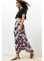 Trendyol Multi Color Patterned Chiffon Fabric A-line Midi Length Woven Skirt