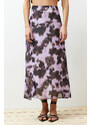 Trendyol Multi Color Patterned Chiffon Fabric A-line Midi Length Woven Skirt